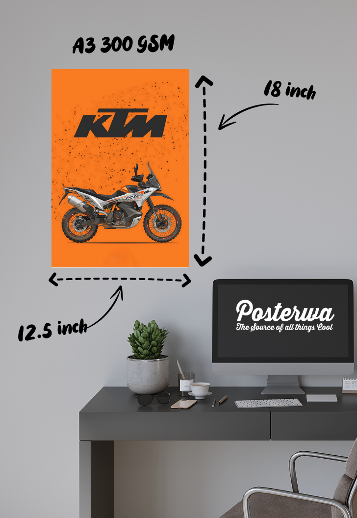 Revving the Streets | KTM 790 | Bikes Poster