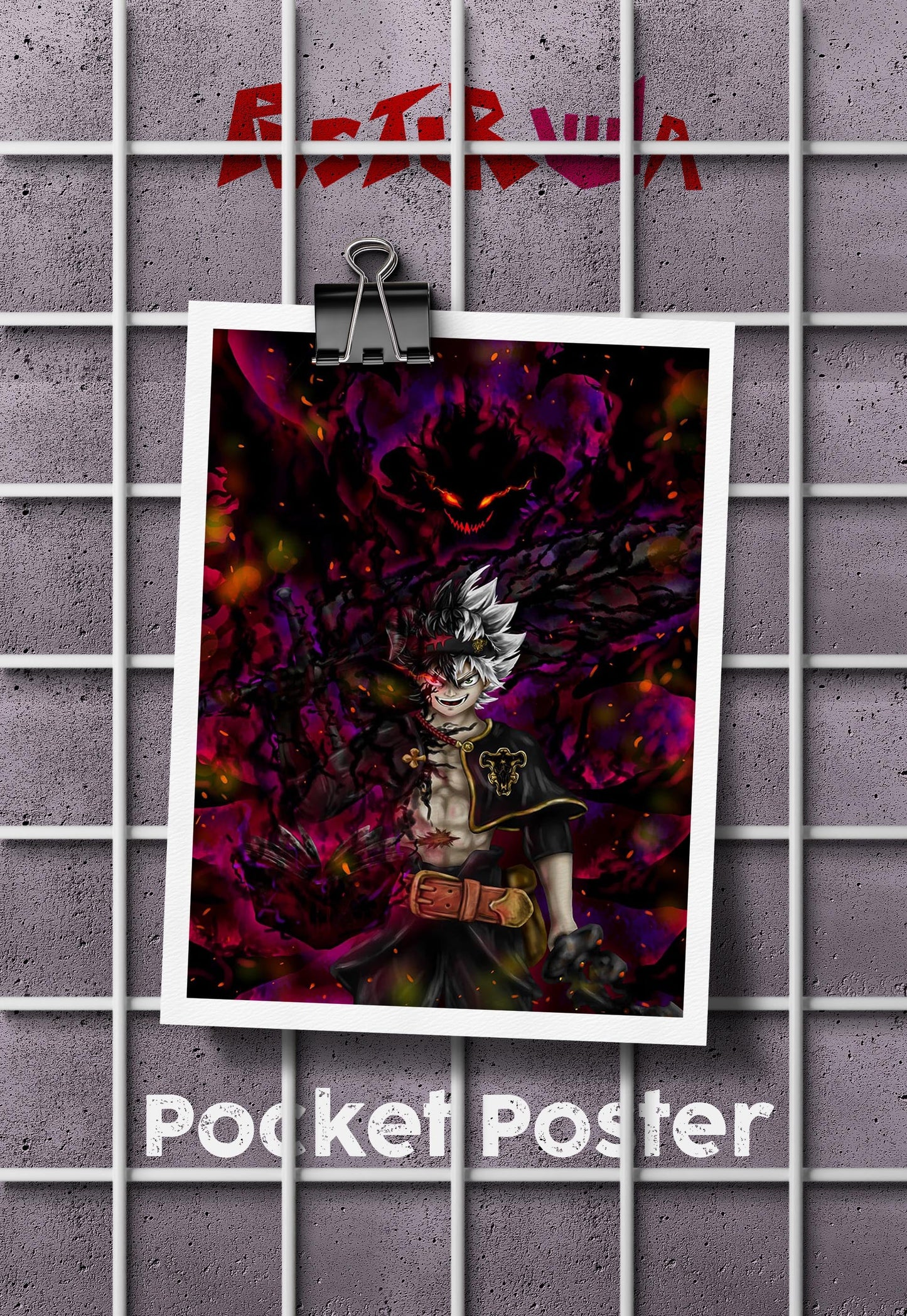 Devil's Resolve | Black Clover | Anime Poster