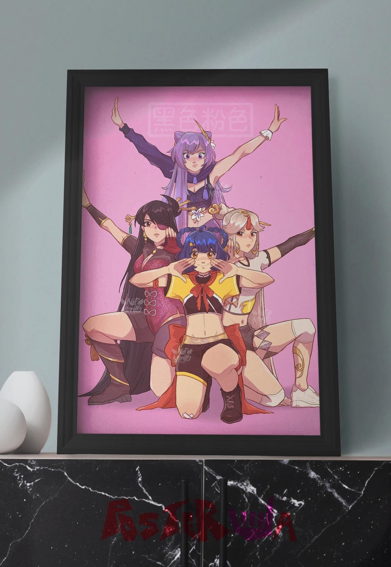 Demon Slayers in Pink | BlackPink | Kpop Poster