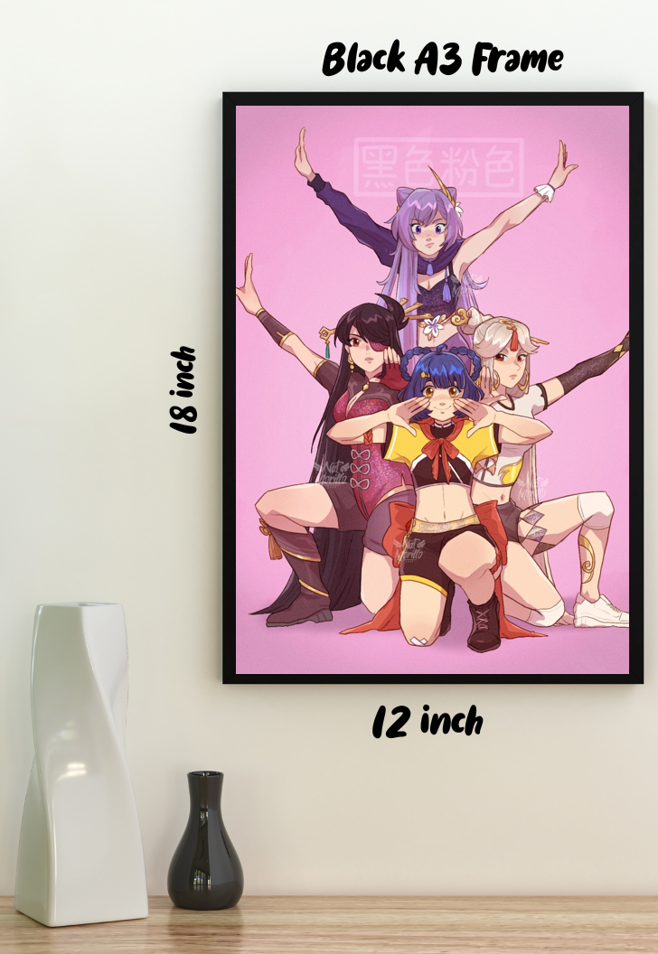 Demon Slayers in Pink | BlackPink | Kpop Poster