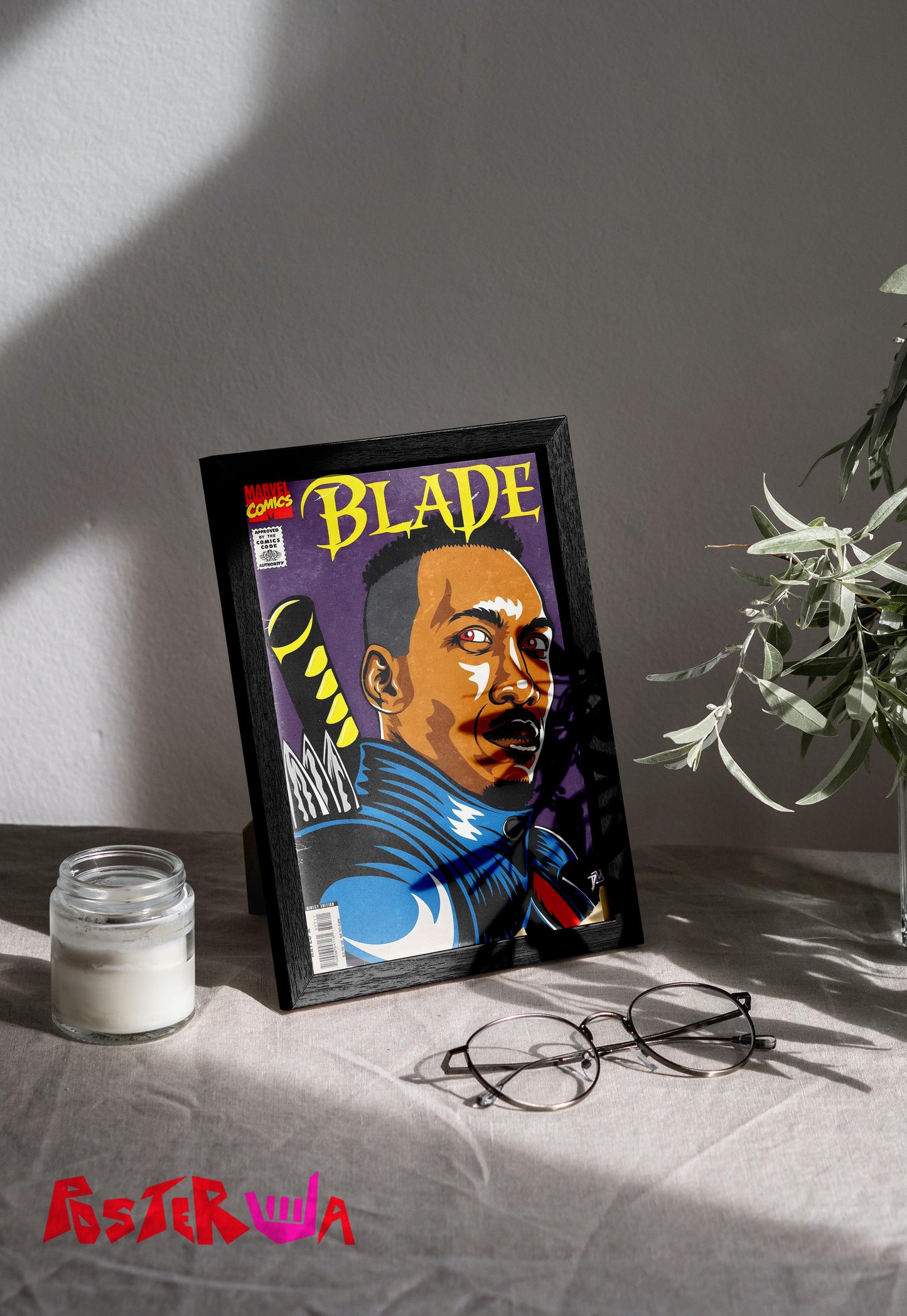 Edge of the Night | Blade | Comic Book Poster