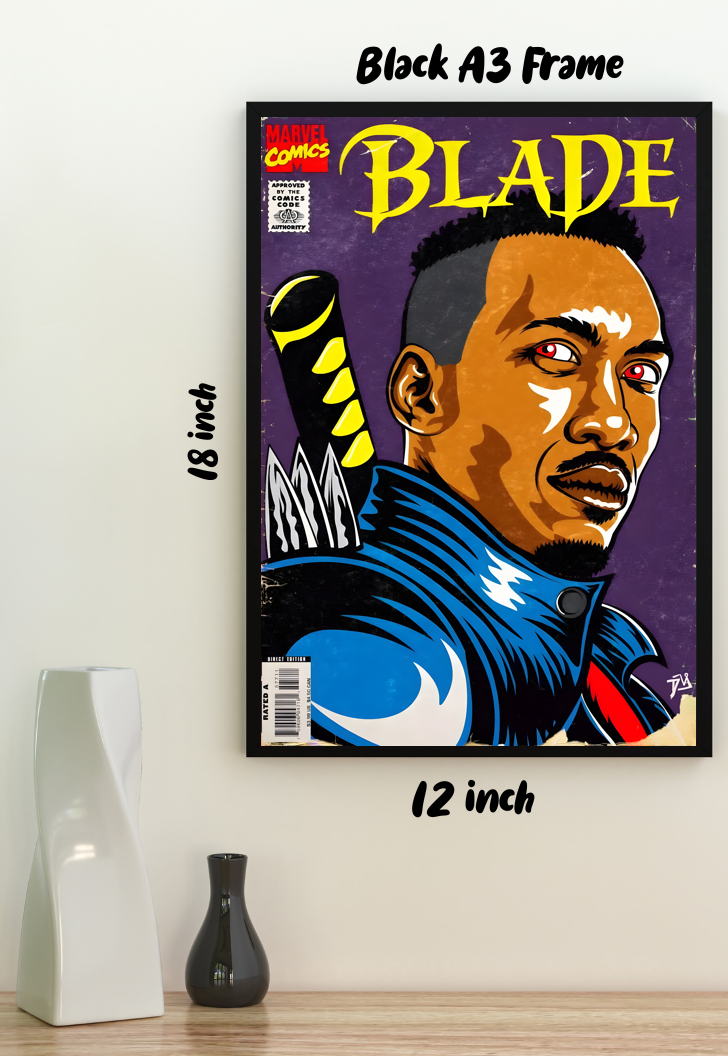 Edge of the Night | Blade | Comic Book Poster