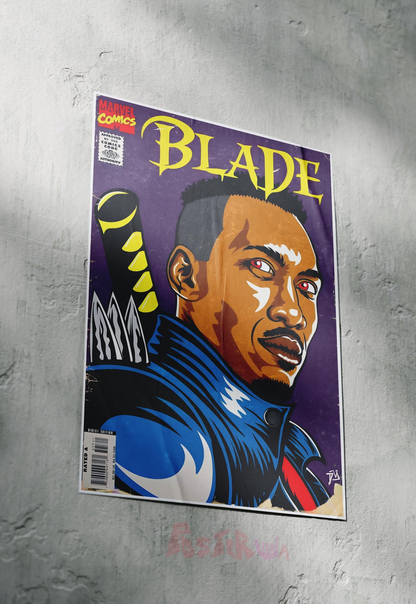 Edge of the Night | Blade | Comic Book Poster