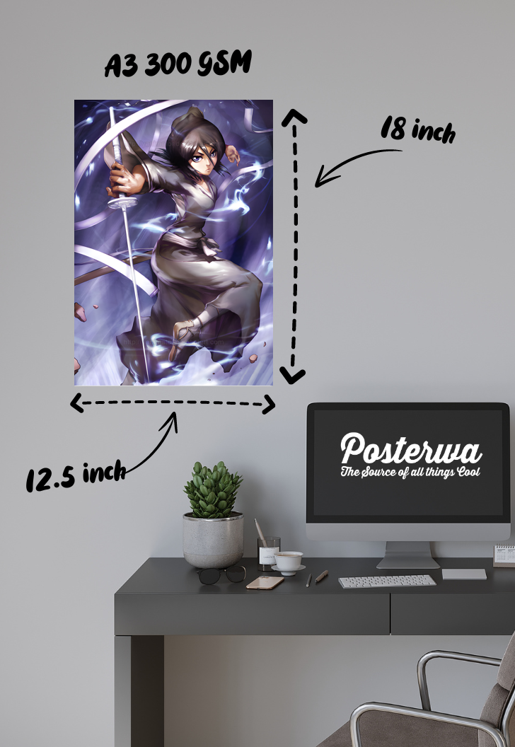 Frozen Petals | Rukia Kuchiki (Bleach) | Anime Poster