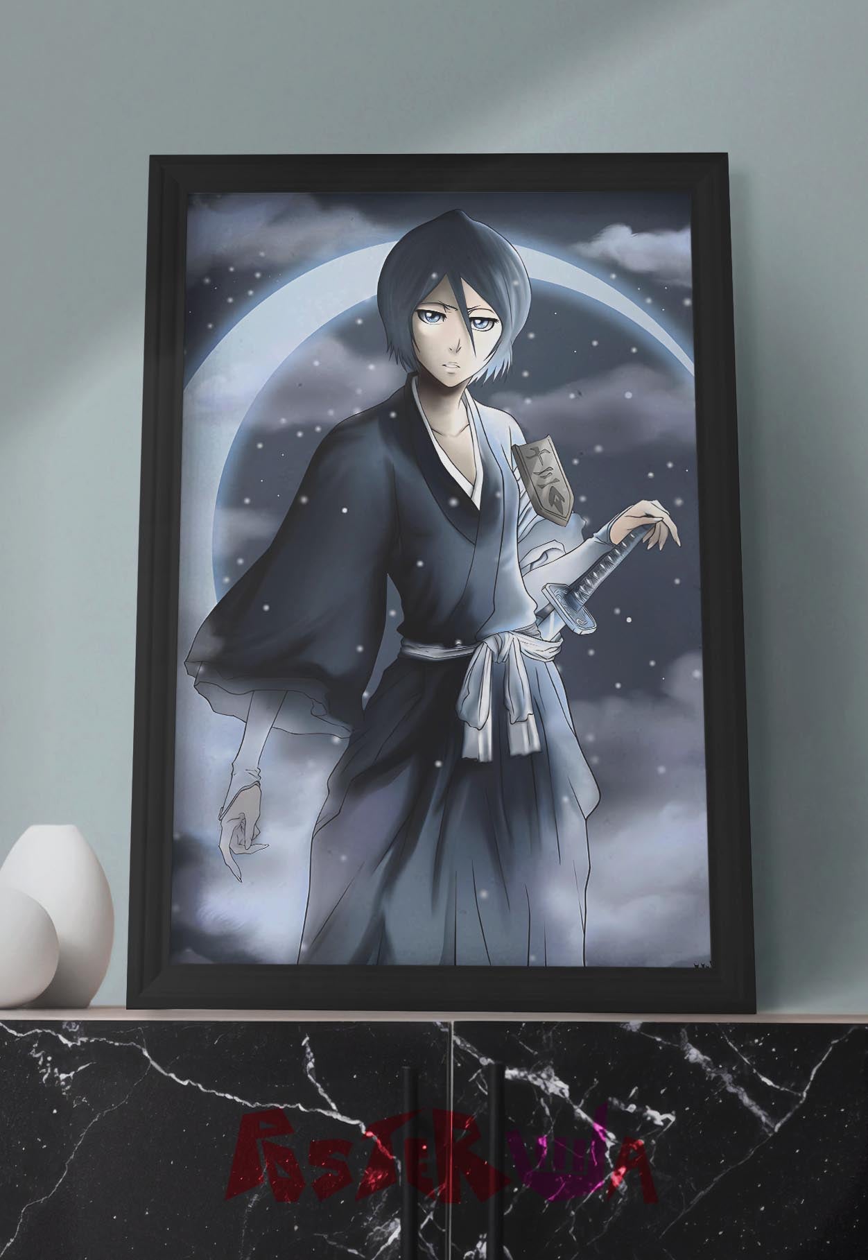 Frozen Petals Unleashed | Rukia Kuchiki (Anime) | Anime Poster