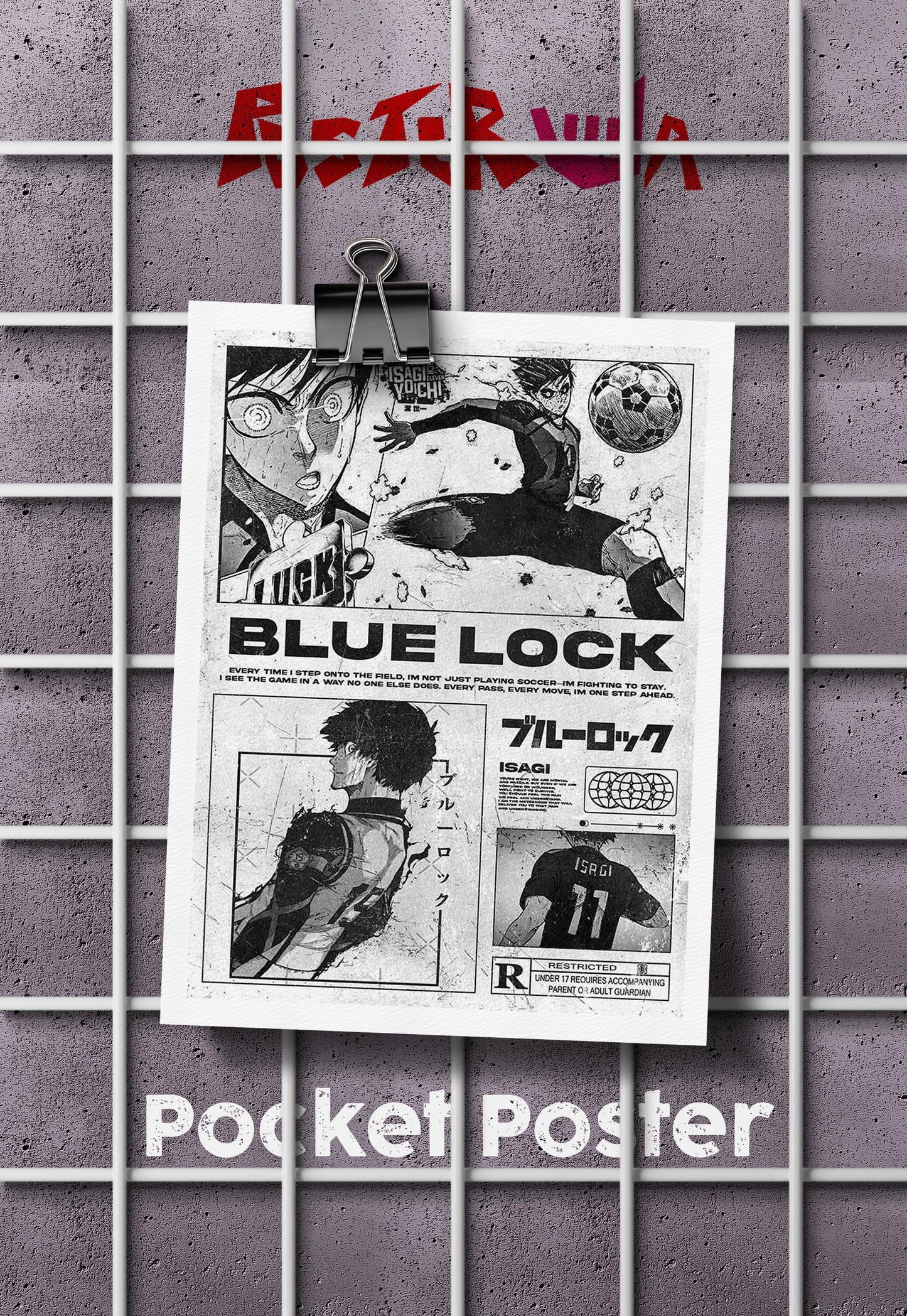 Striker's Vision | Bluelock | Anime Poster