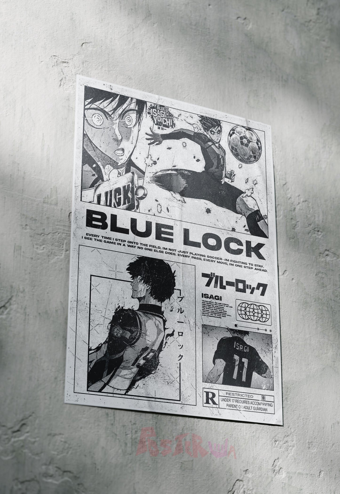 Striker's Vision | Bluelock | Anime Poster