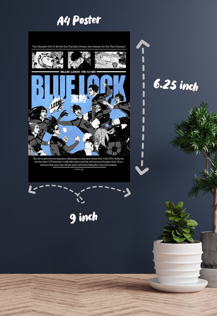 Goalbound Dreams | Bluelock | Anime Poster