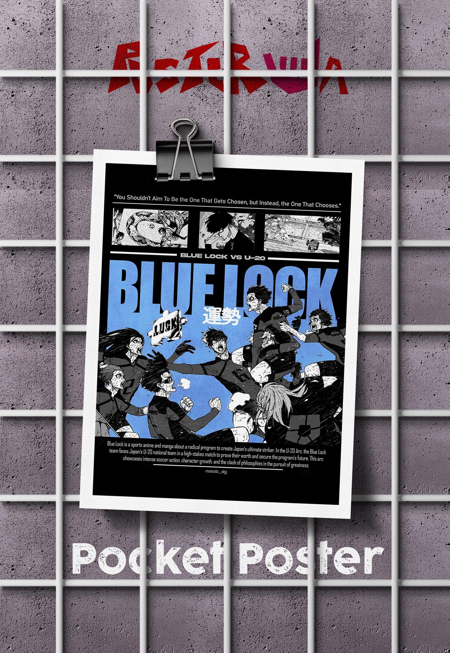 Goalbound Dreams | Bluelock | Anime Poster