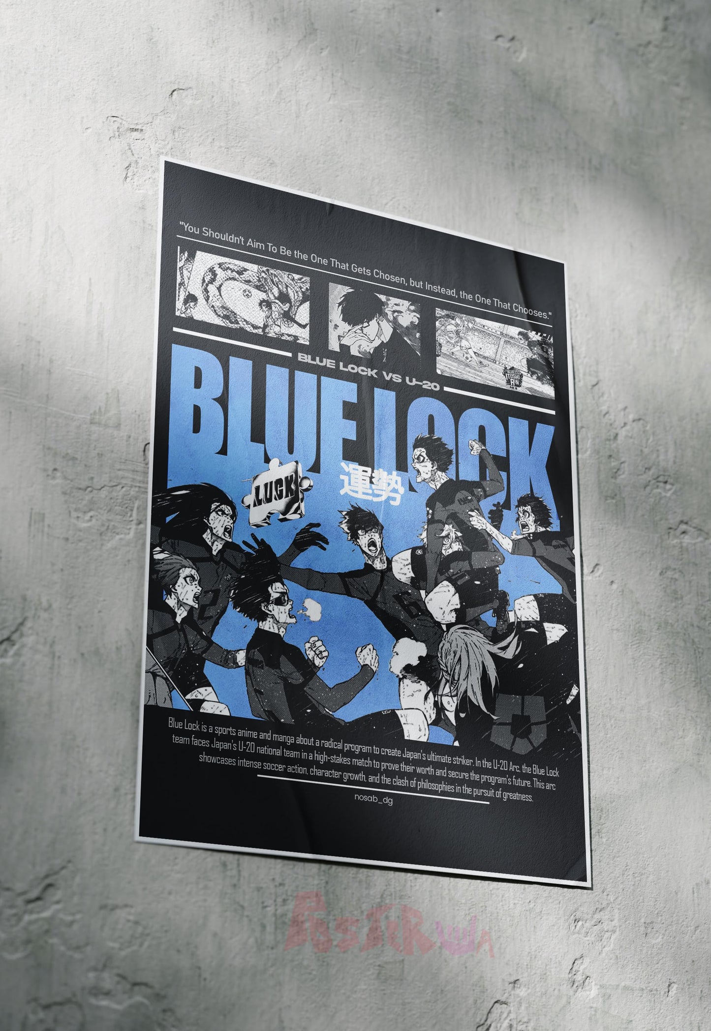 Goalbound Dreams | Bluelock | Anime Poster