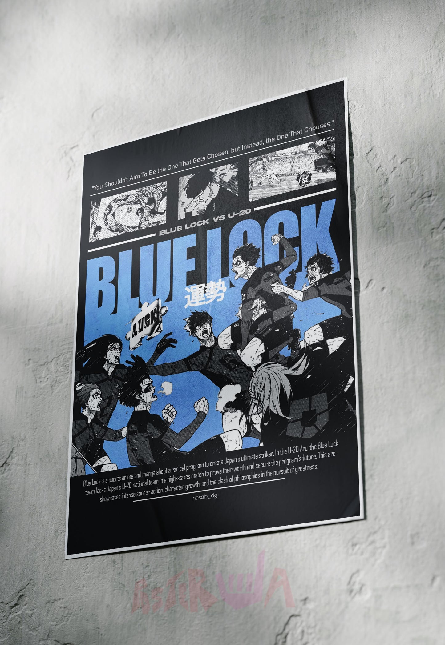Goalbound Dreams | Bluelock | Anime Poster