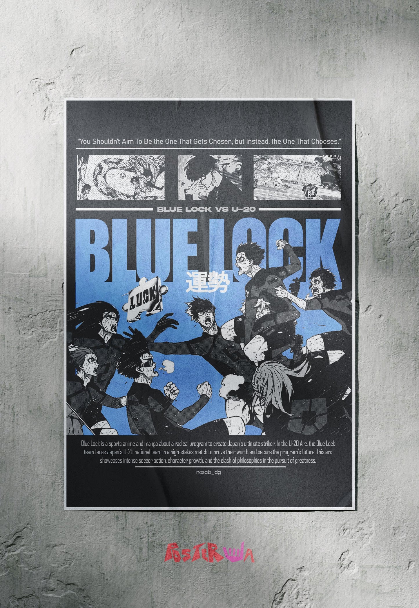 Goalbound Dreams | Bluelock | Anime Poster