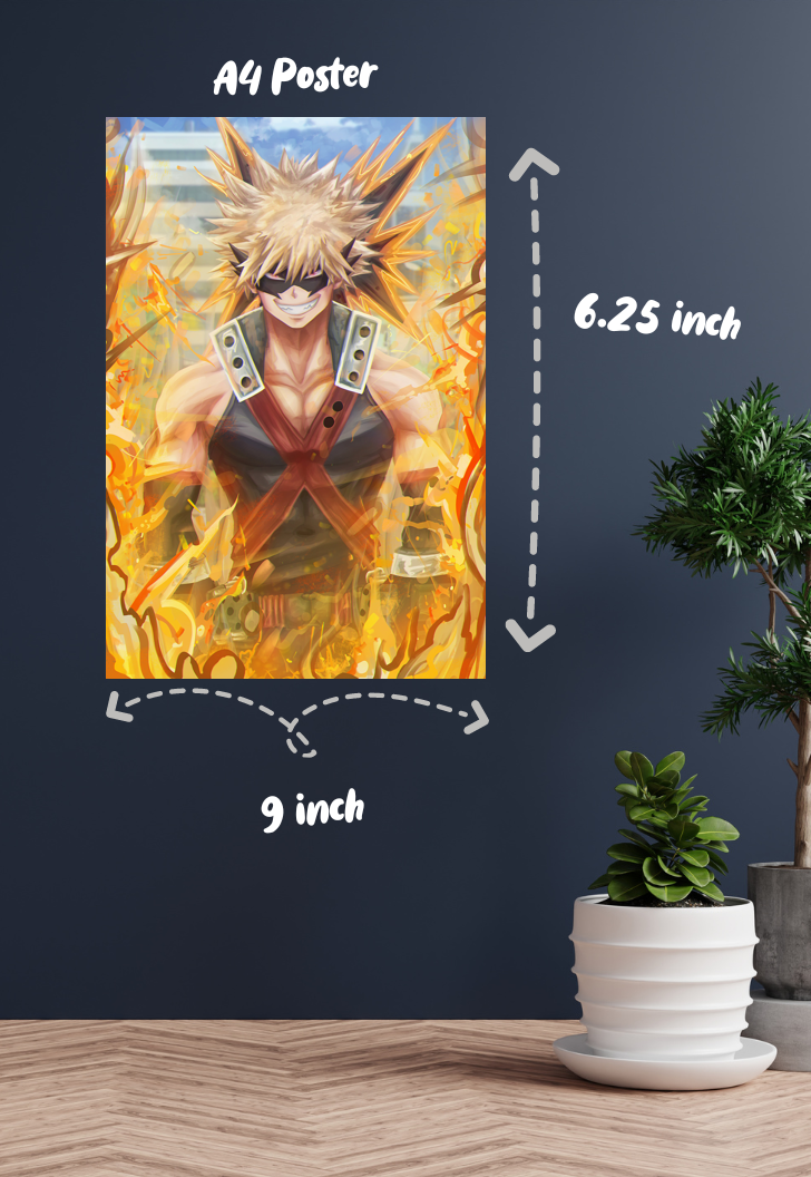 Explosive Ambitions | Bakugo (Anime) | Action Movie Poster