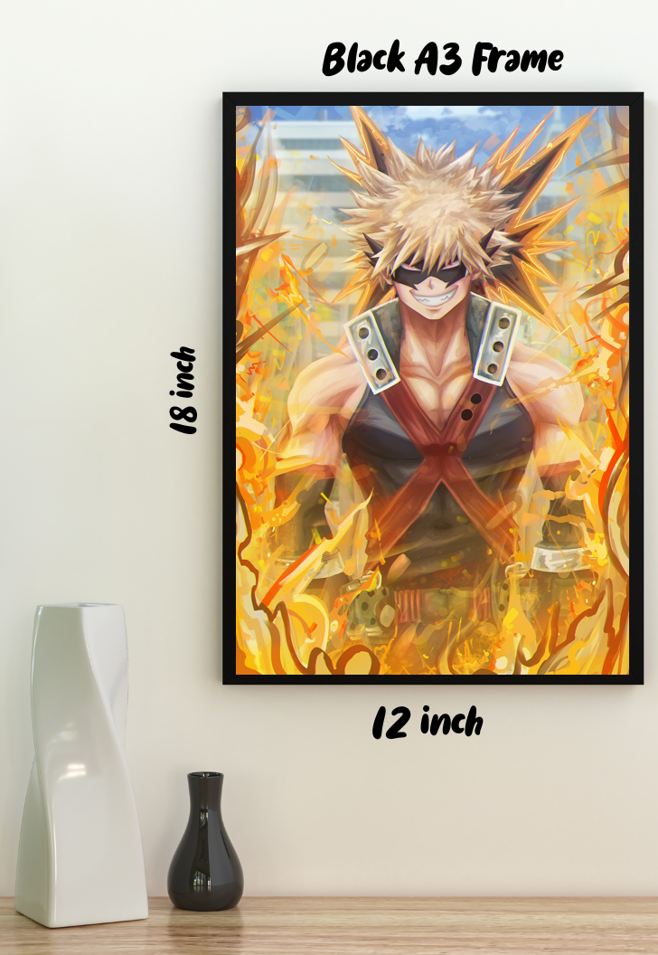 Explosive Ambitions | Bakugo (Anime) | Action Movie Poster
