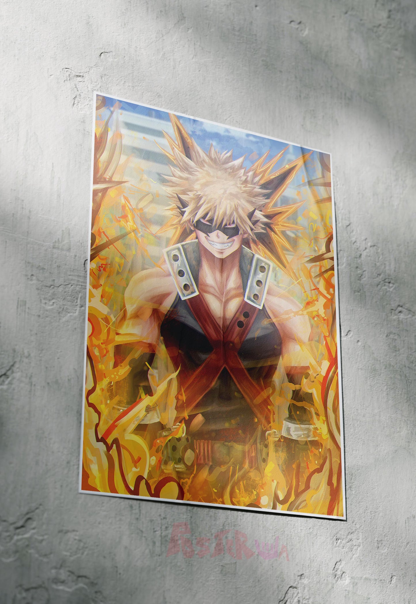 Explosive Ambitions | Bakugo (Anime) | Action Movie Poster