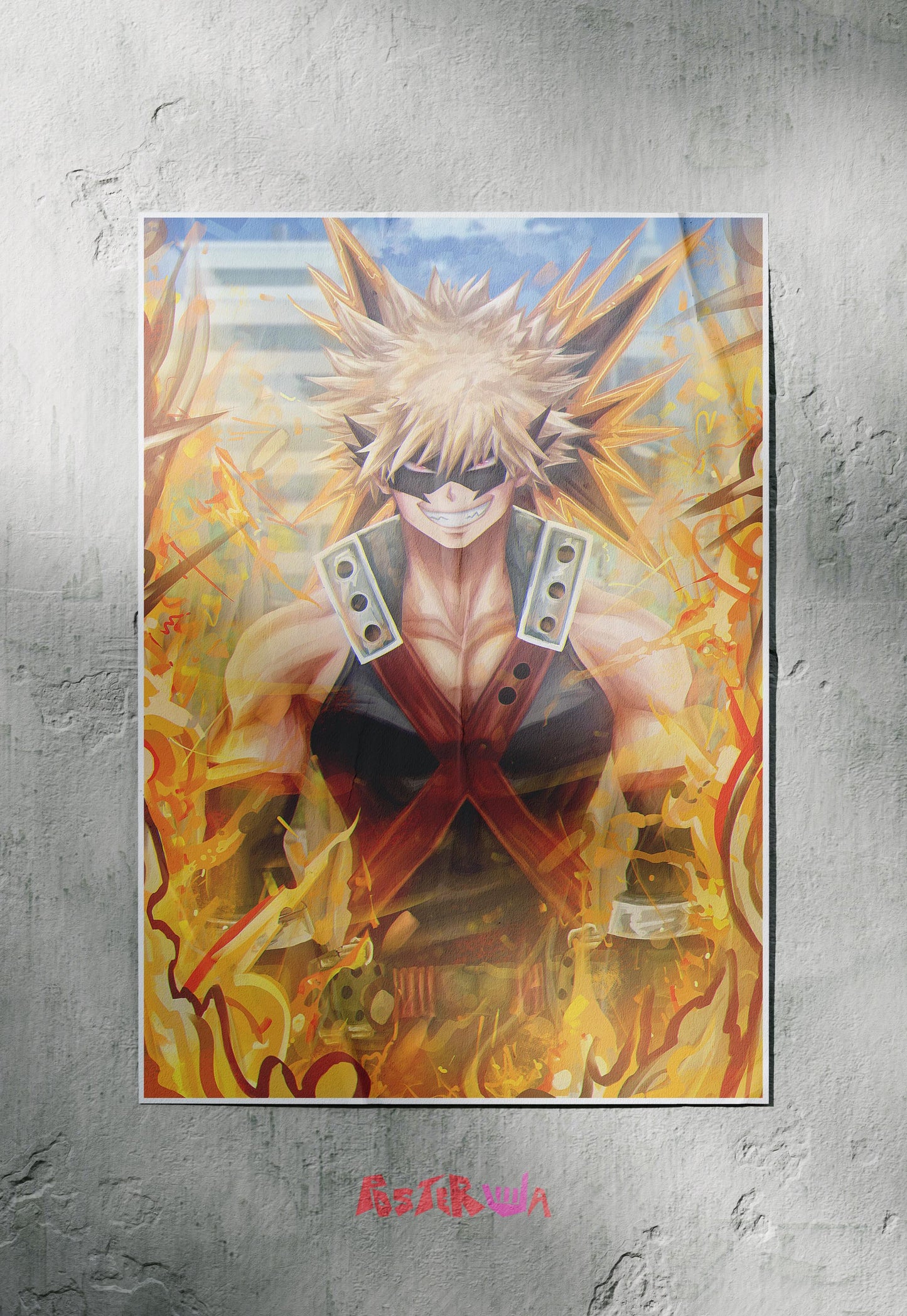 Explosive Ambitions | Bakugo (Anime) | Action Movie Poster