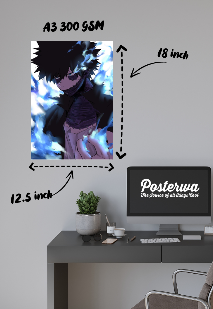 Inferno's Embrace | My Hero Academia | Anime Poster