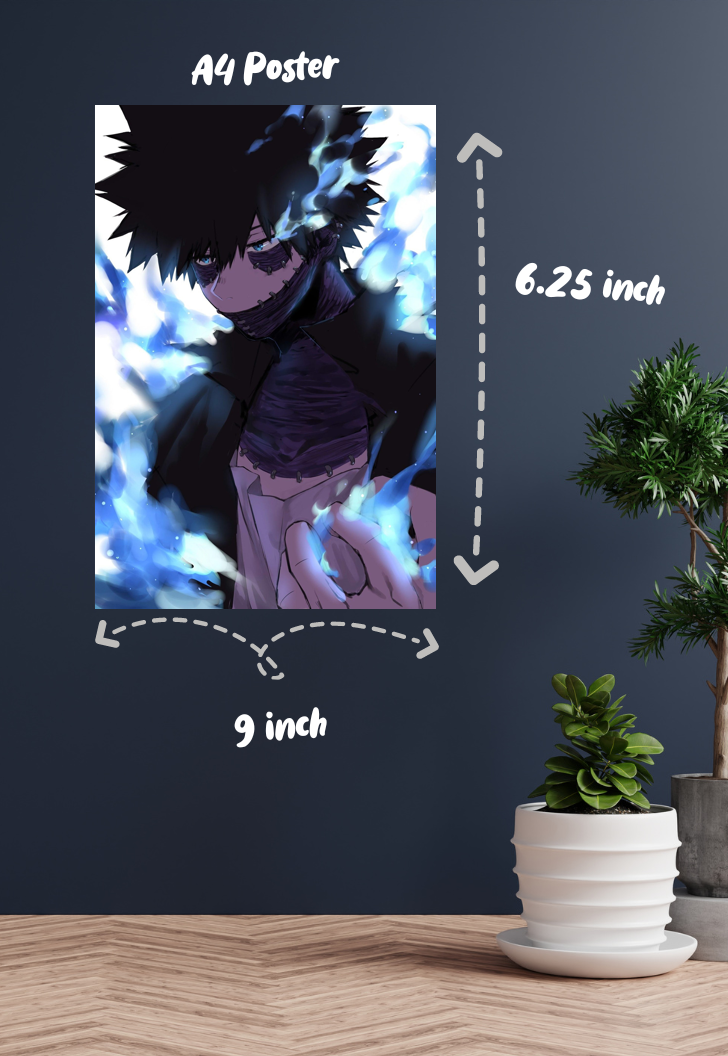 Inferno's Embrace | My Hero Academia | Anime Poster