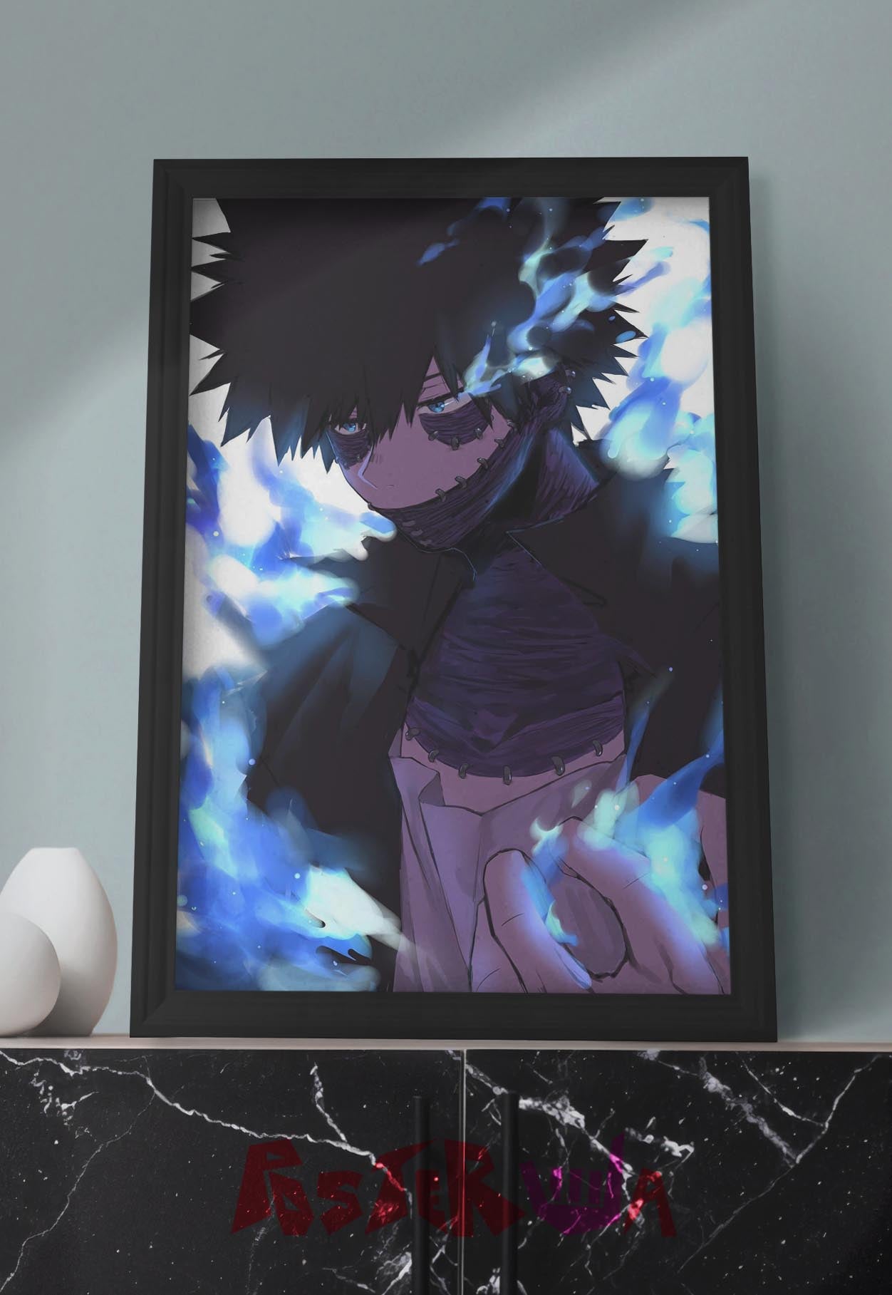 Inferno's Embrace | My Hero Academia | Anime Poster