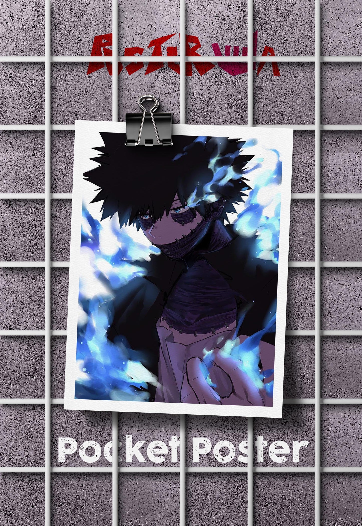 Inferno's Embrace | My Hero Academia | Anime Poster