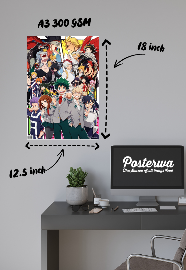 Heroes United | My Hero Academia | Anime Poster