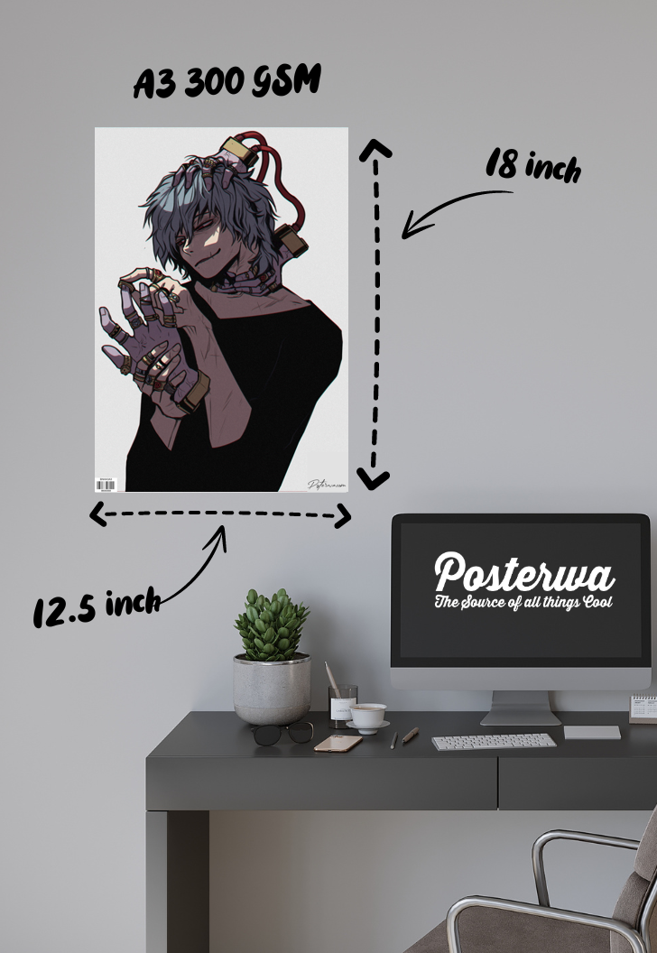 Inferno of Villainy | Shigaraki Tomura (Anime) | Abstract Poster