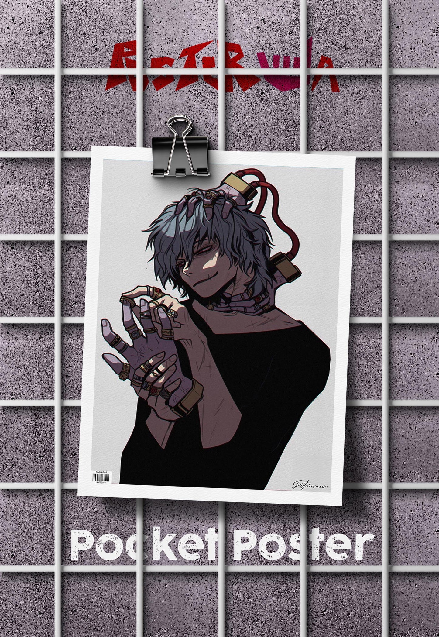 Inferno of Villainy | Shigaraki Tomura (Anime) | Abstract Poster