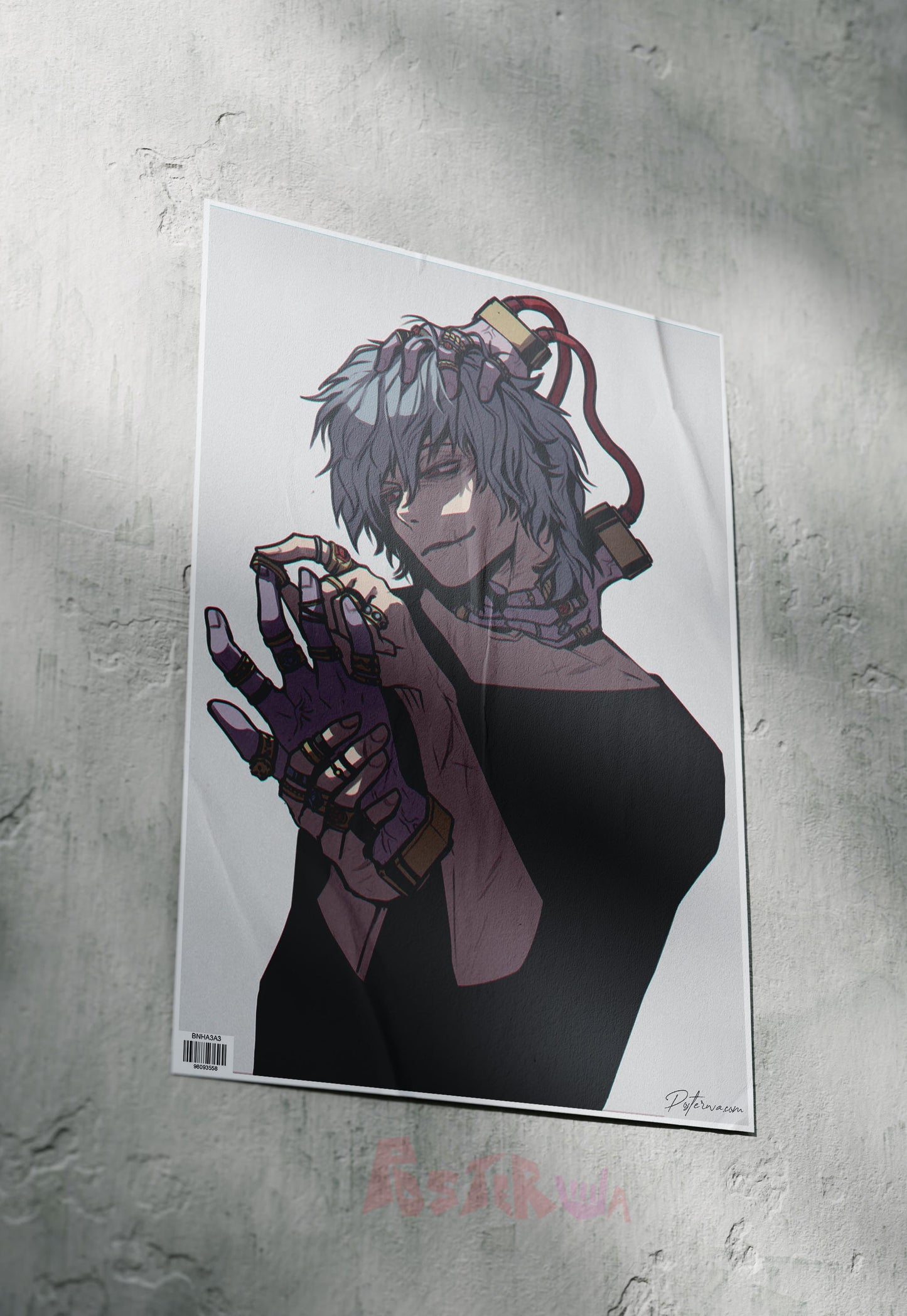 Inferno of Villainy | Shigaraki Tomura (Anime) | Abstract Poster