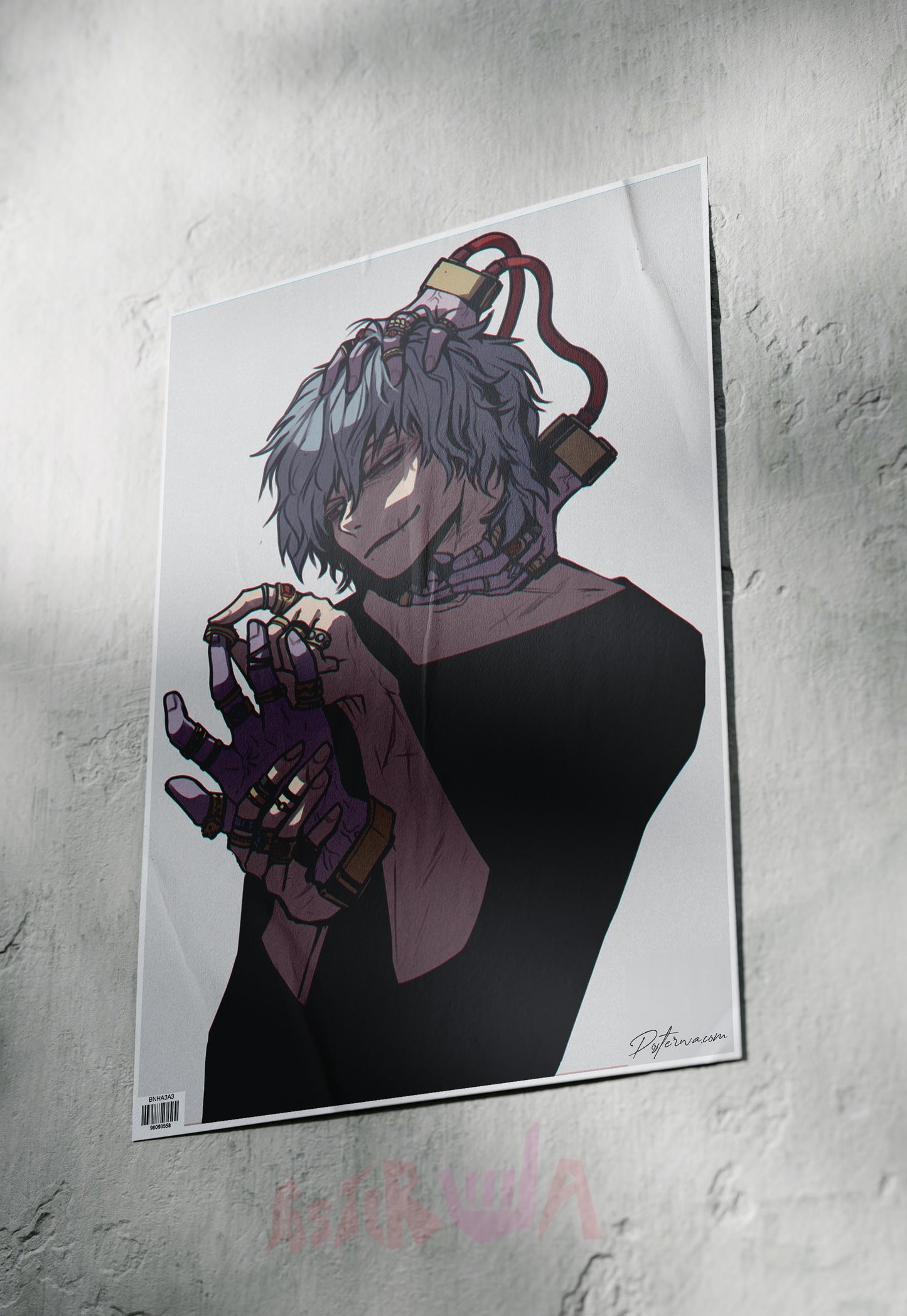 Inferno of Villainy | Shigaraki Tomura (Anime) | Abstract Poster