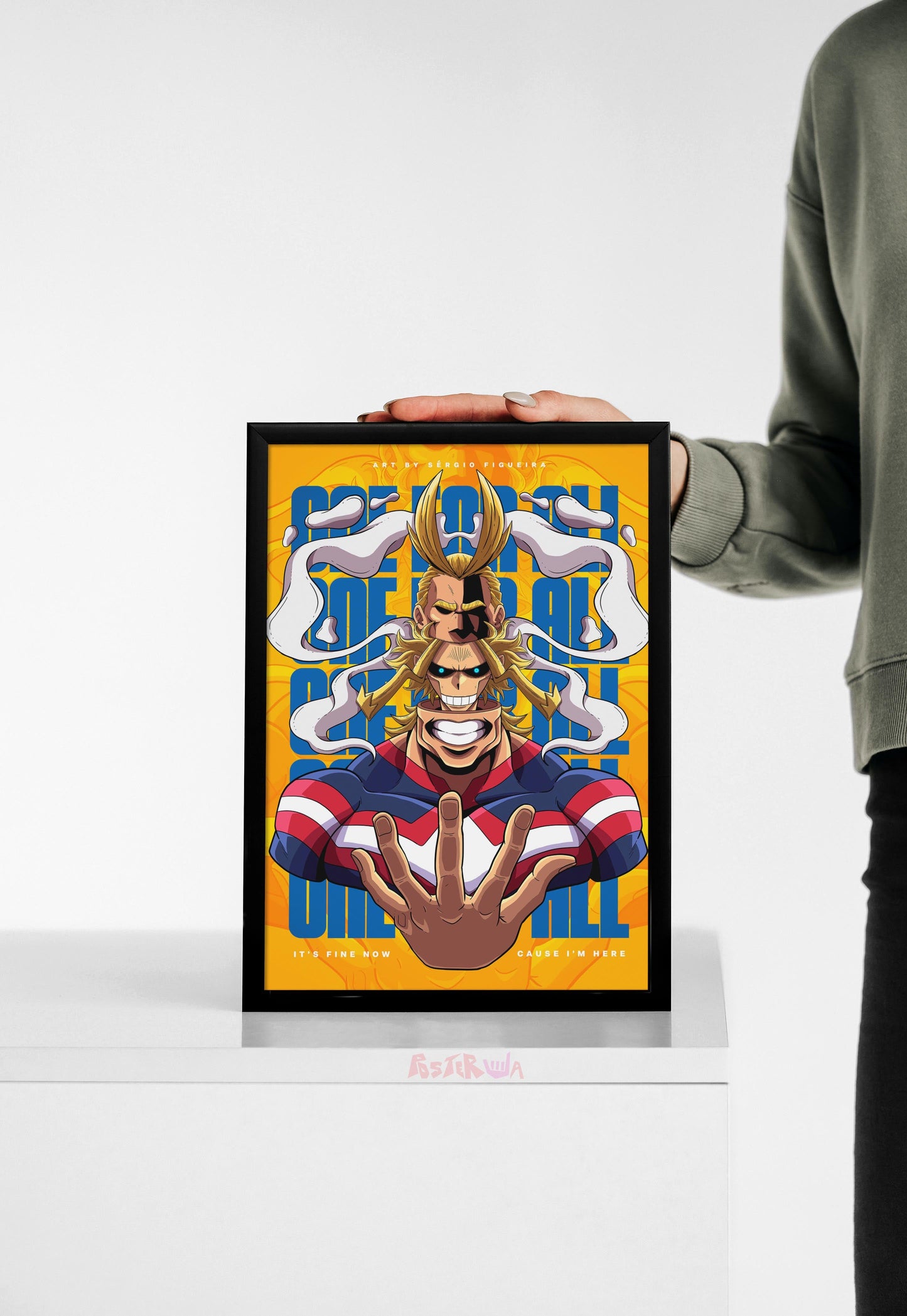 Unyielding Hero | All Might (Anime) | Iconic Poster