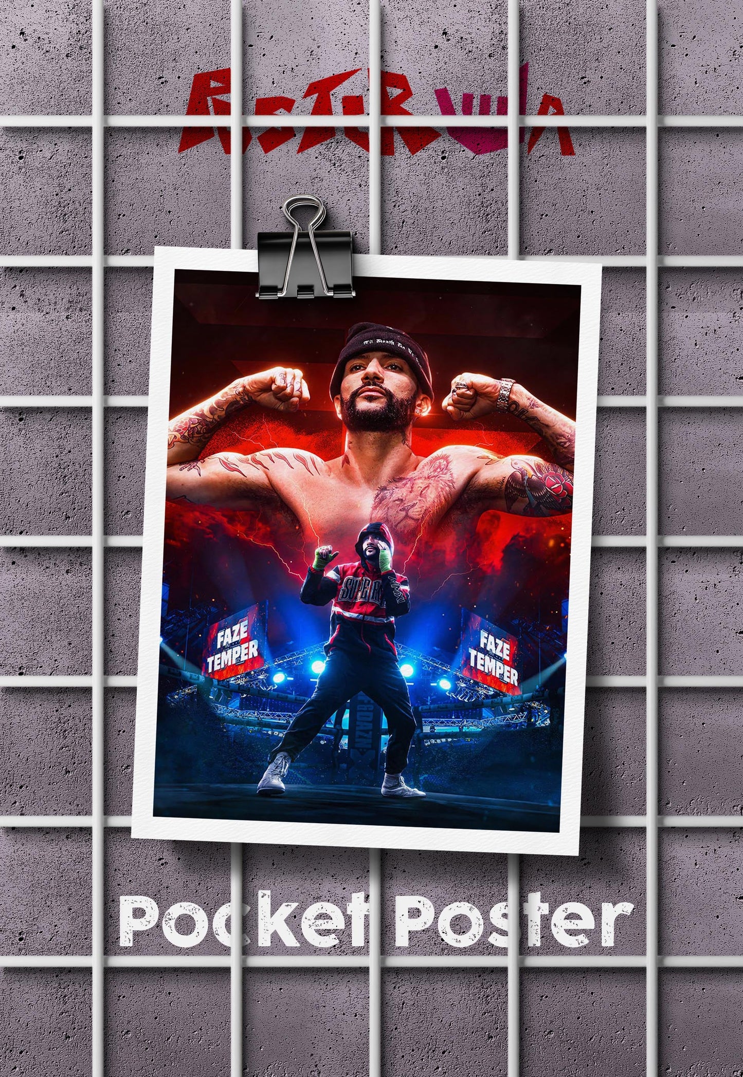 Knockout Chronicles | Faze Temper | Action Movie Poster