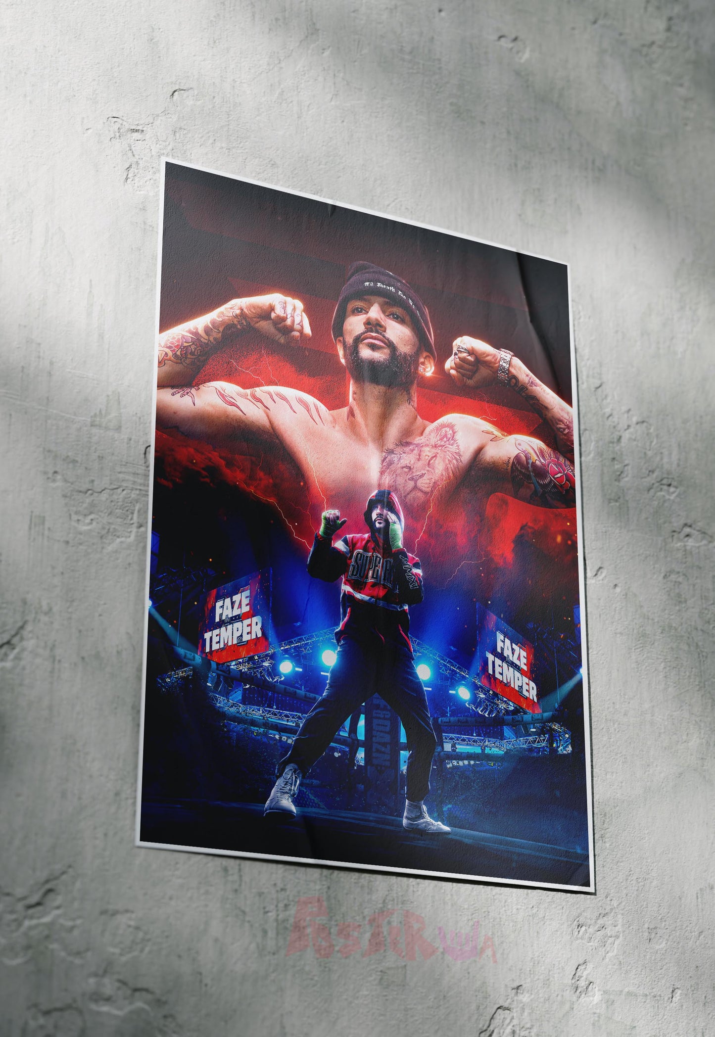 Knockout Chronicles | Faze Temper | Action Movie Poster
