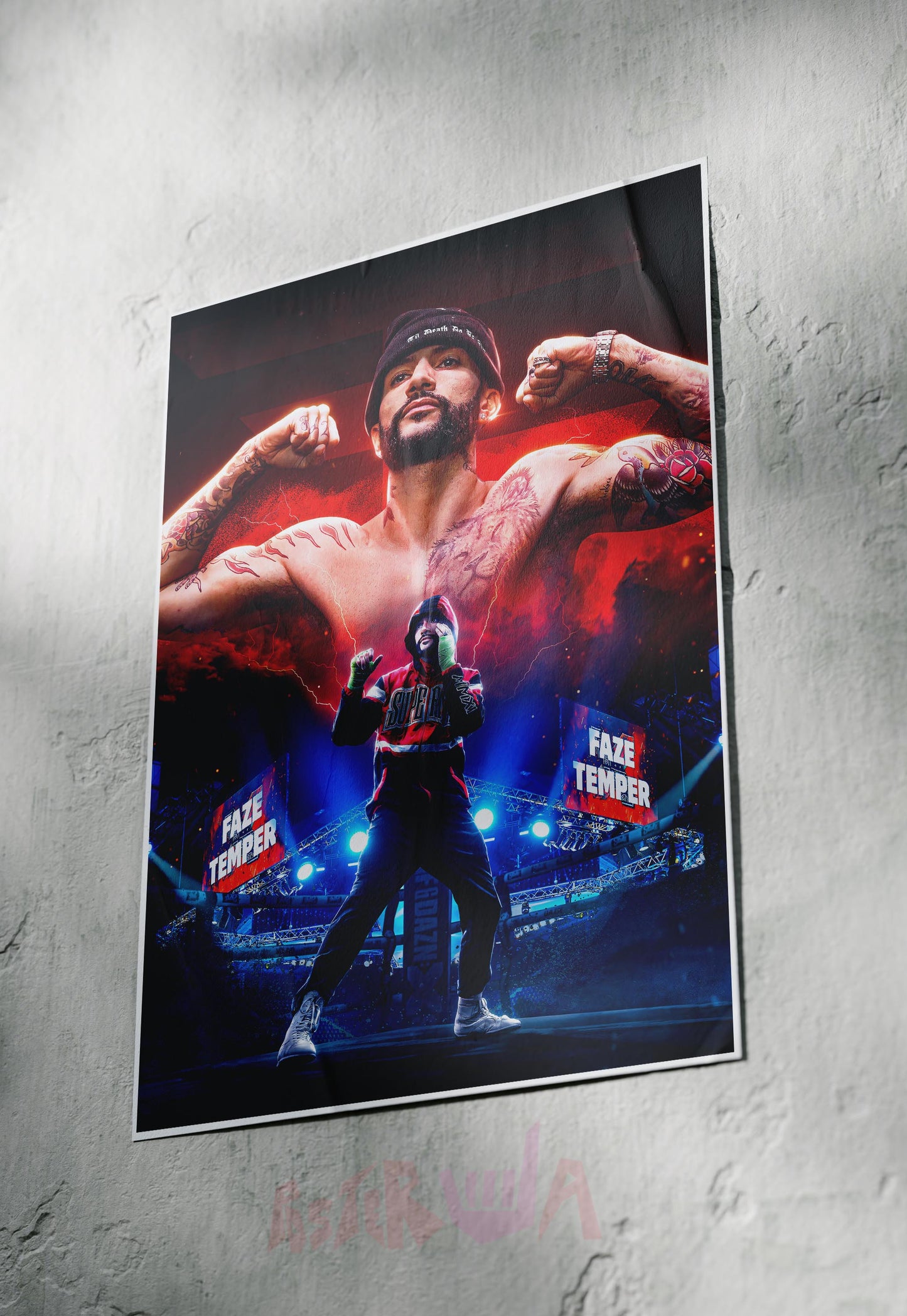 Knockout Chronicles | Faze Temper | Action Movie Poster