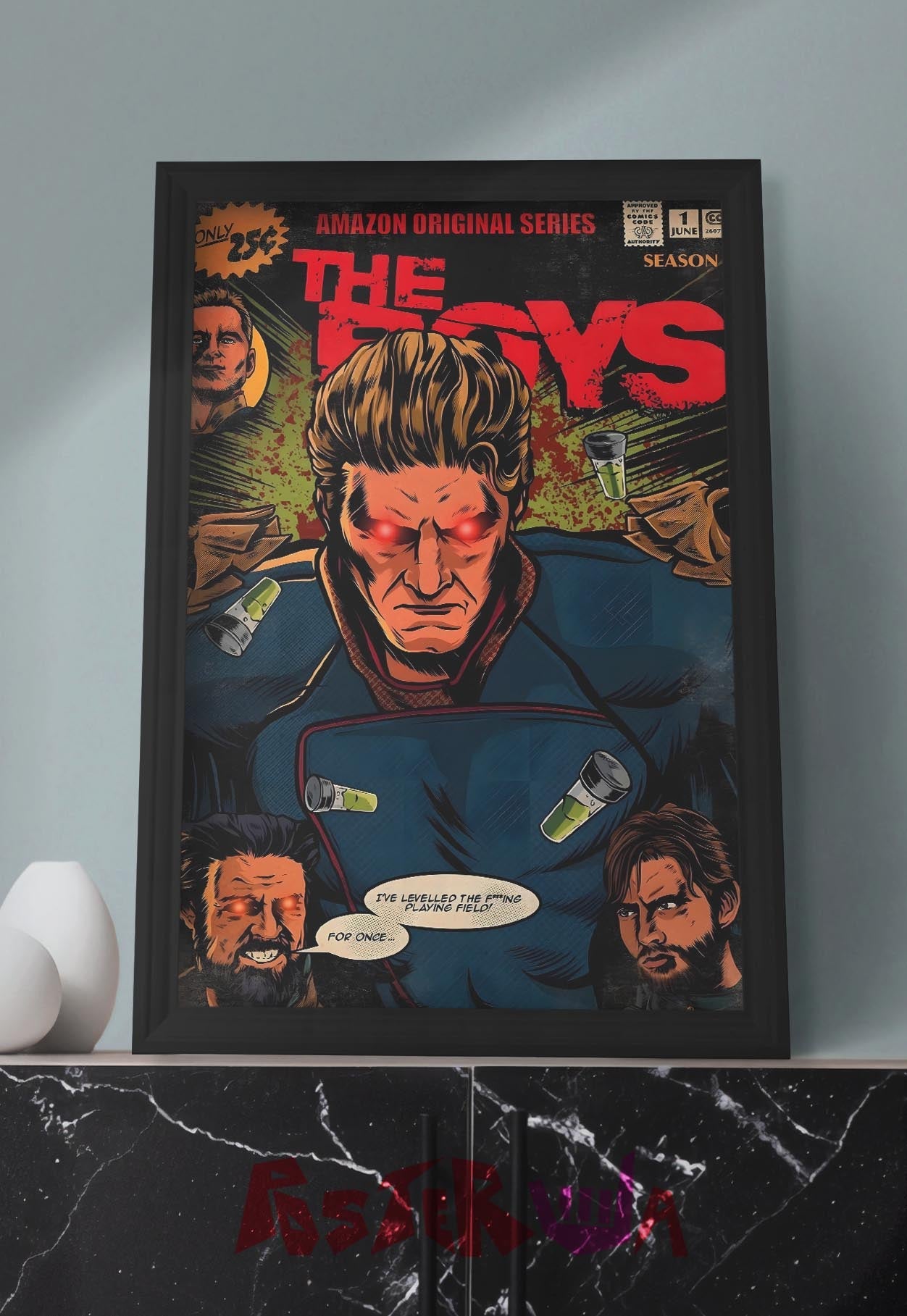 Supreme Enforcer | The Boys | Comic Book Poster