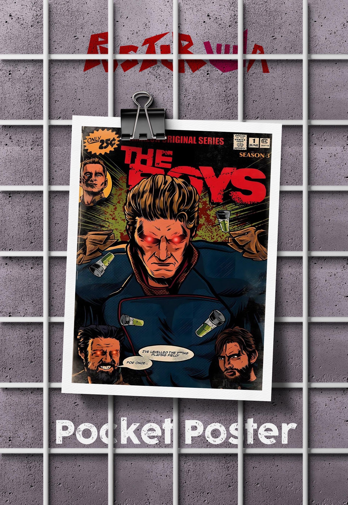 Supreme Enforcer | The Boys | Comic Book Poster