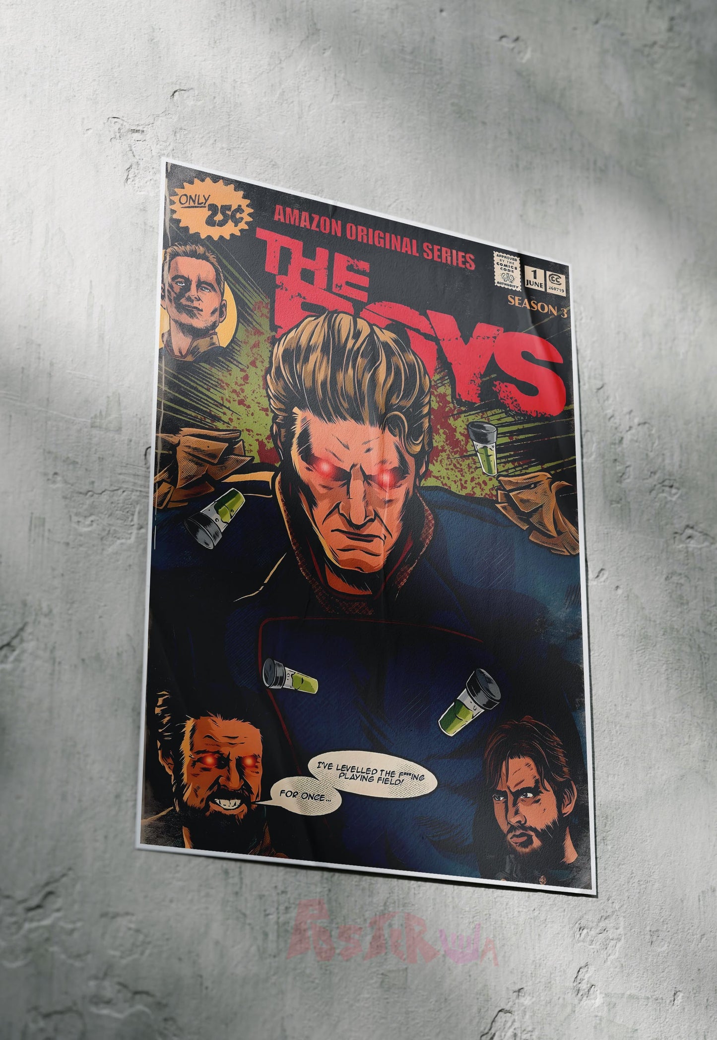 Supreme Enforcer | The Boys | Comic Book Poster