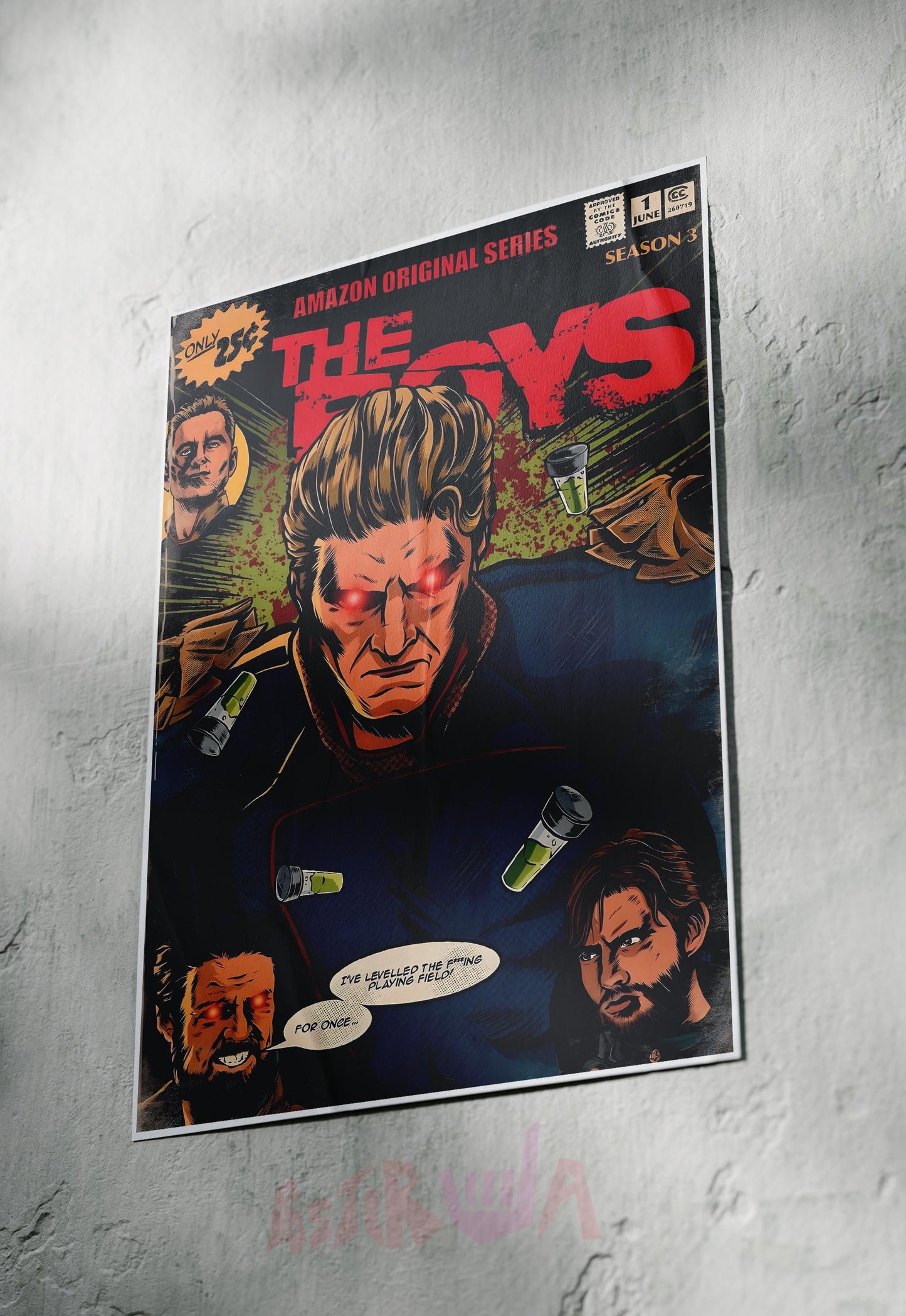 Supreme Enforcer | The Boys | Comic Book Poster