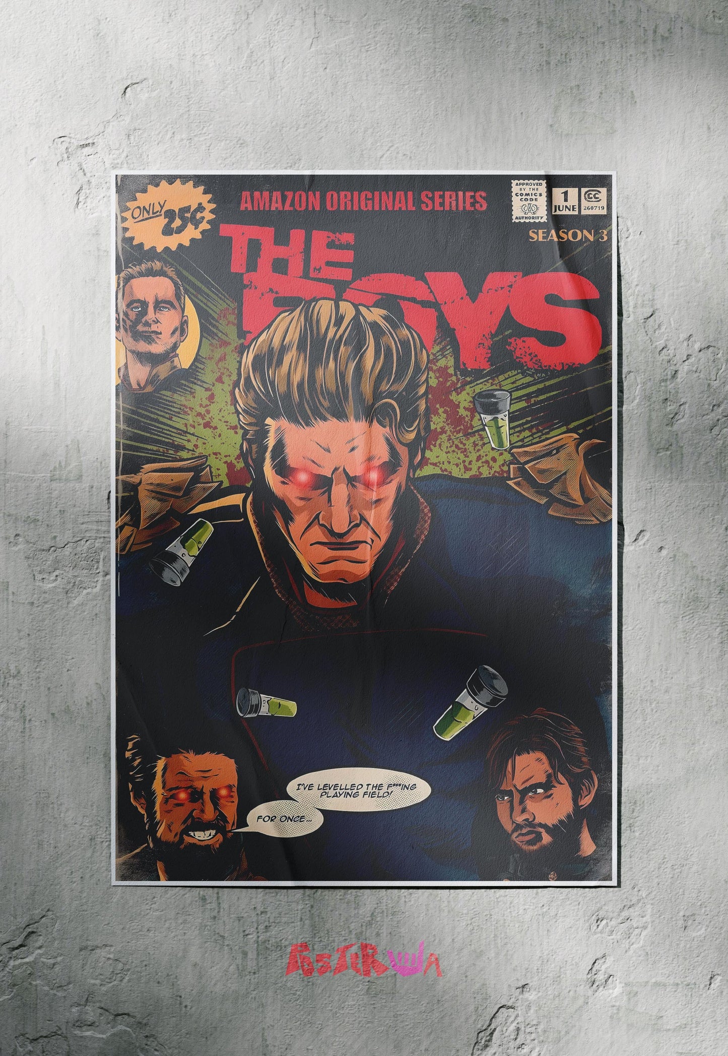 Supreme Enforcer | The Boys | Comic Book Poster