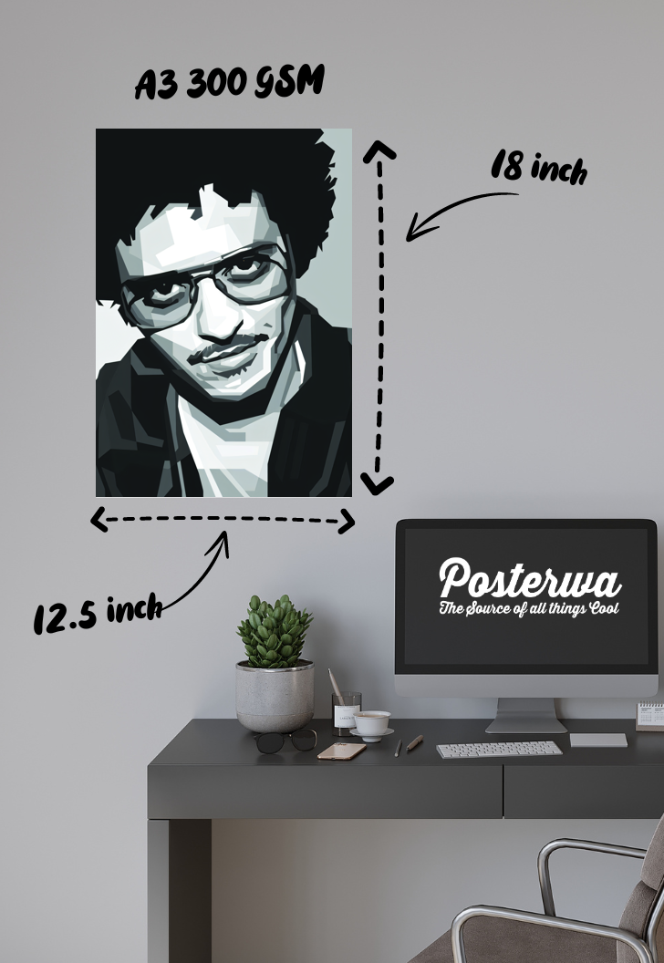 Monochrome Melodies | Bruno Mars | Singers Poster