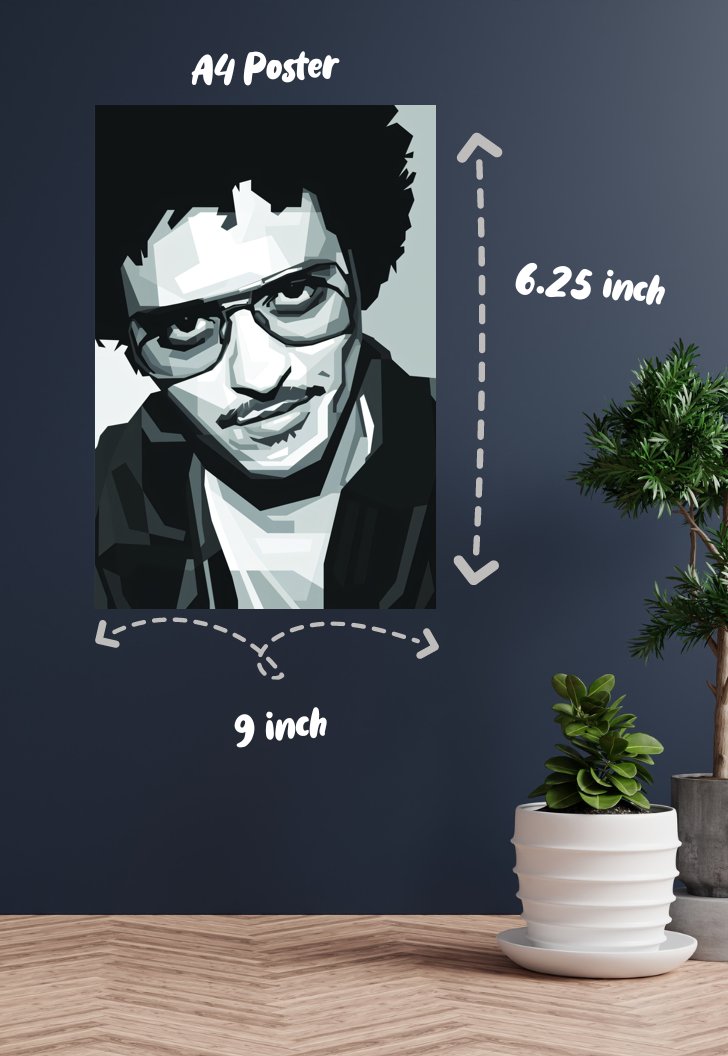 Monochrome Melodies | Bruno Mars | Singers Poster