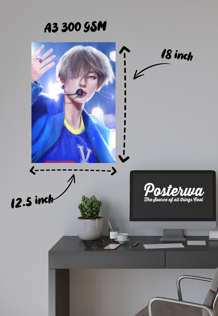 Celestial Symphony | Kim Taehyung (BTS) | Anime Poster