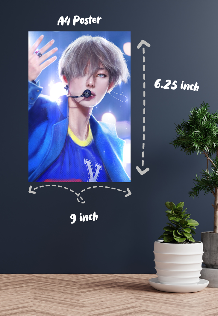 Celestial Symphony | Kim Taehyung (BTS) | Anime Poster