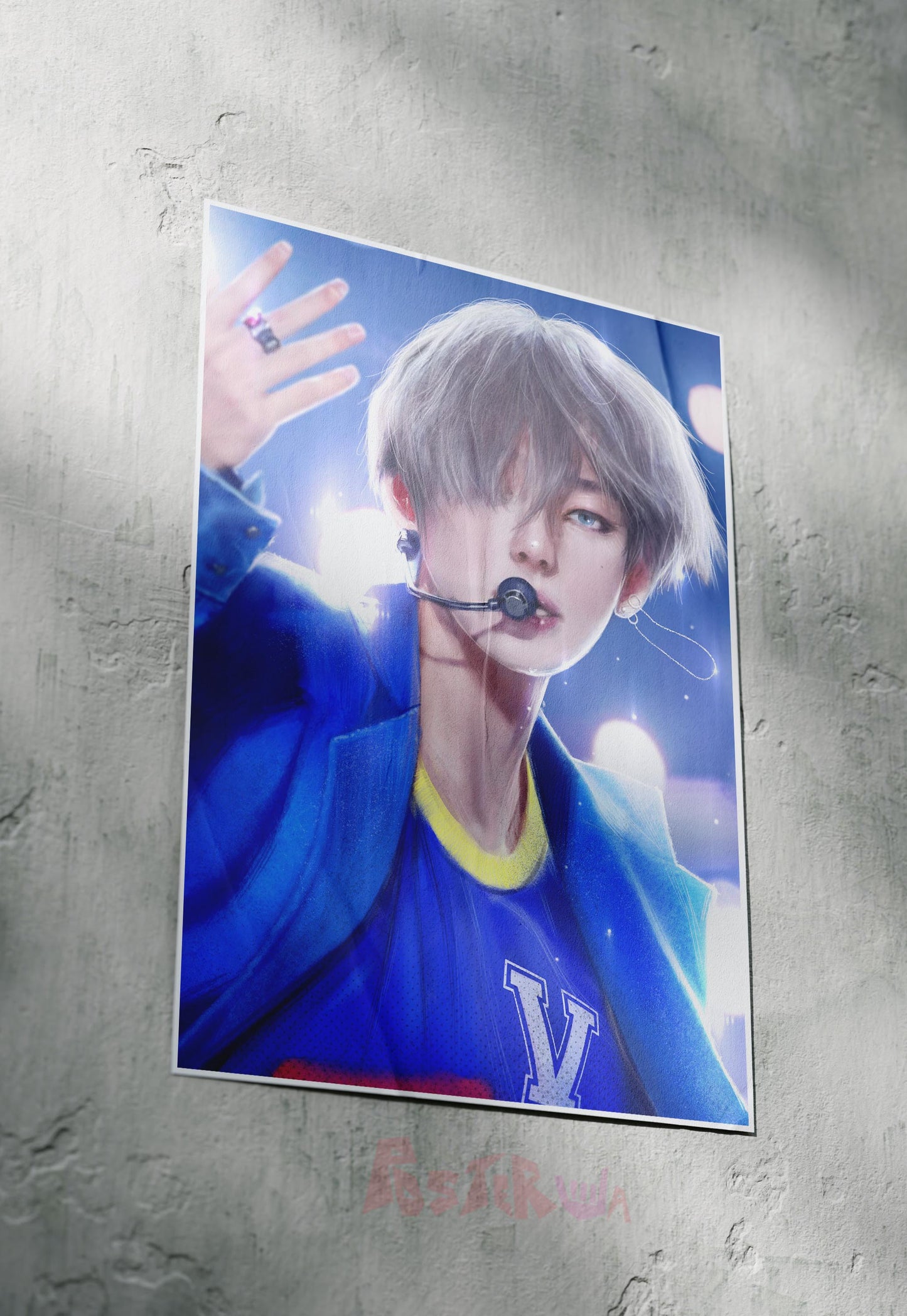 Celestial Symphony | Kim Taehyung (BTS) | Anime Poster
