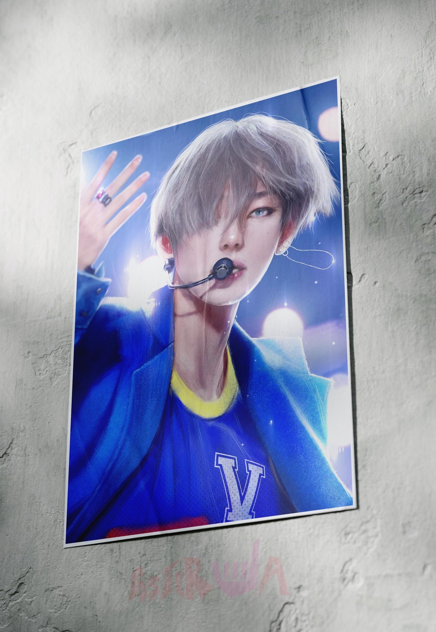 Celestial Symphony | Kim Taehyung (BTS) | Anime Poster