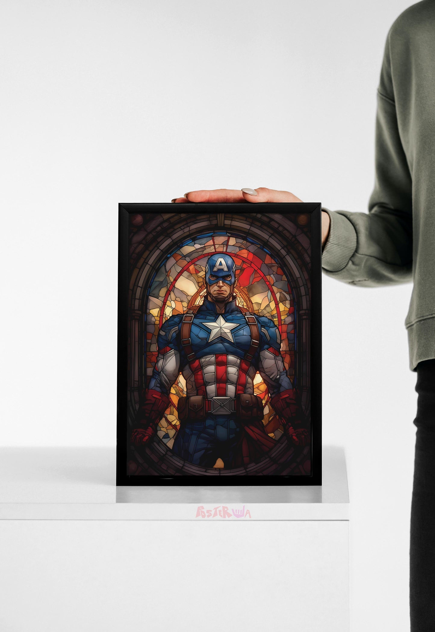 Shielded Valor | Captain America | Comic Book Poster