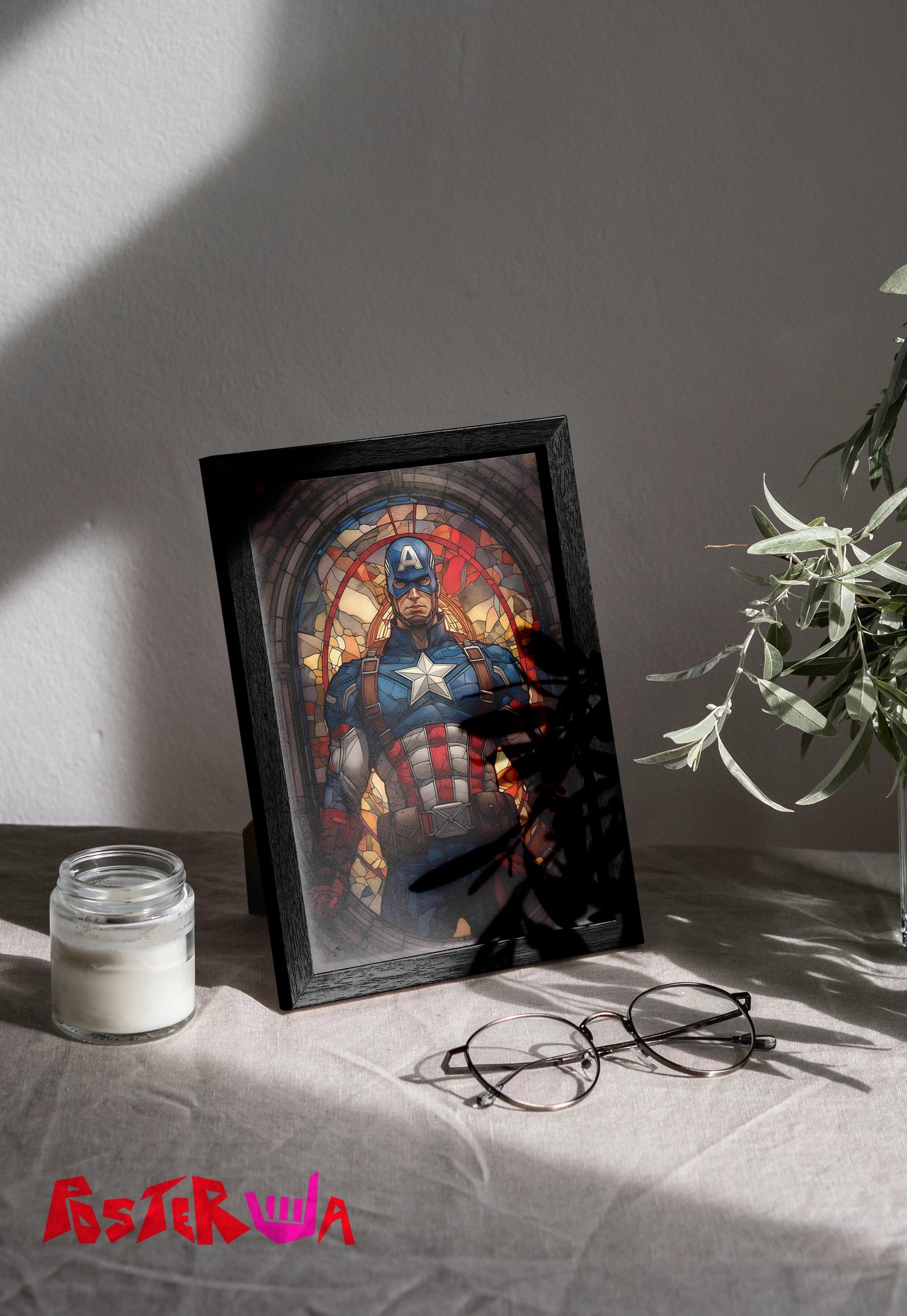 Shielded Valor | Captain America | Comic Book Poster