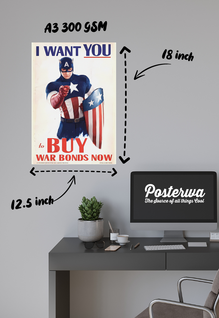 Invest in Victory | Captain America | Marvel Poster