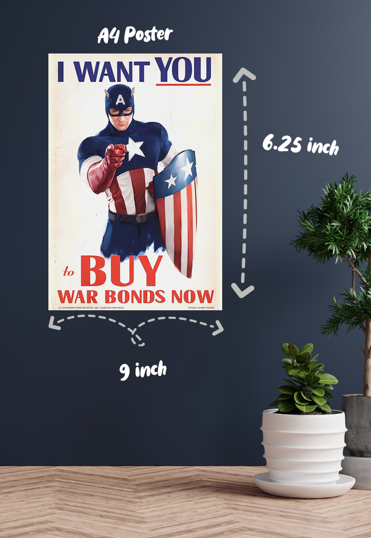 Invest in Victory | Captain America | Marvel Poster