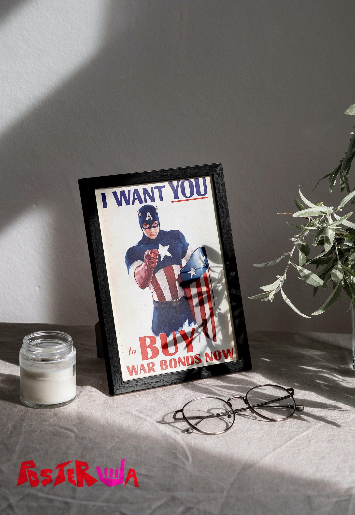 Invest in Victory | Captain America | Marvel Poster