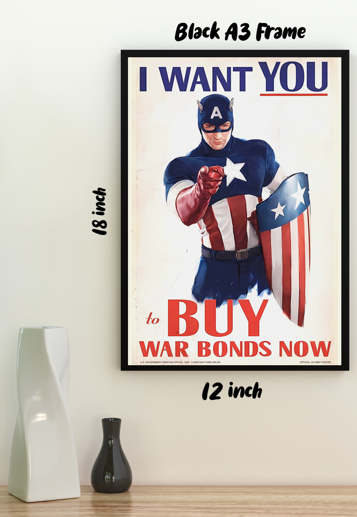 Invest in Victory | Captain America | Marvel Poster